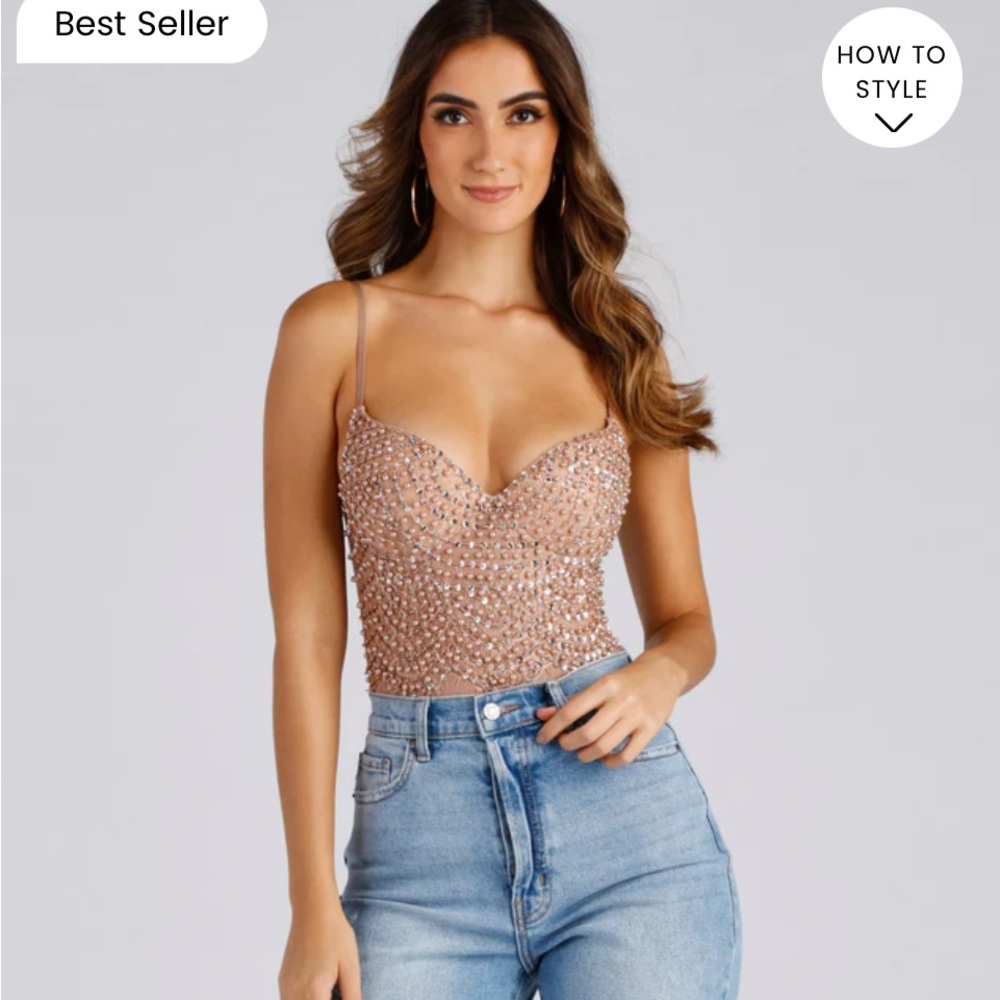 Windsor Twisted Angel Rose Gold bodysuit